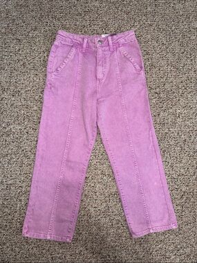 NWT Epic Threads Pink High-Rise Straight Jeans- Girls 12
